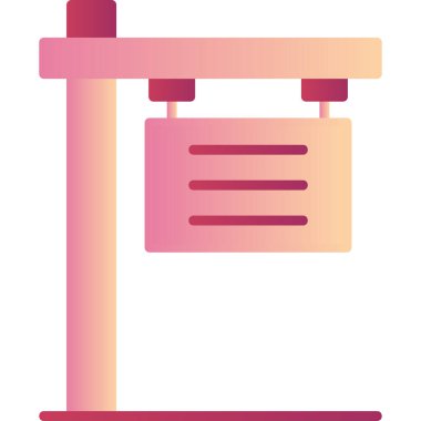 Modern İmza Panosu simgesinin vektör çizimi