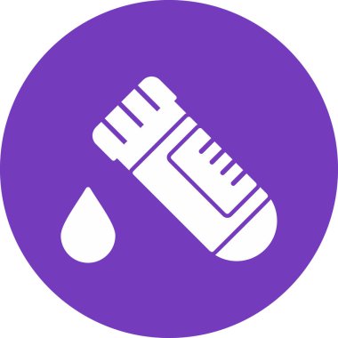Test tübü simgesinin vektör illüstrasyonu 
