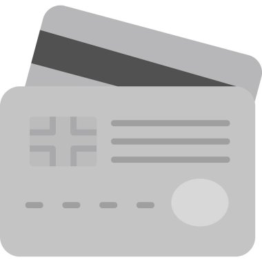 Kredi kartıyla. Web simgesi illüstrasyonu