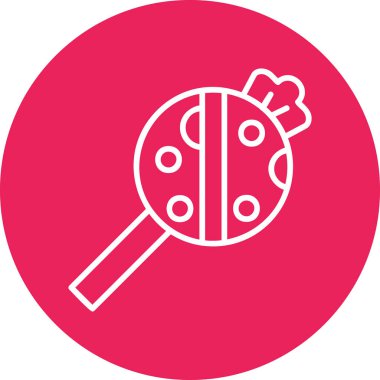 Lolipop simgesi, modern tasarım illüstrasyonu