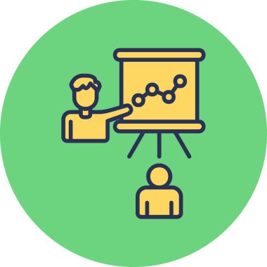 Training modern vector icon illustration