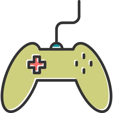 Denetleyici grafik illüstrasyon, video oyunu eğlencesi