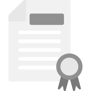 Sertifika. Web simgesi basit tasarım 