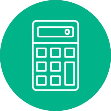 Web hesap makinesi simgesi. vektör illüstrasyonu