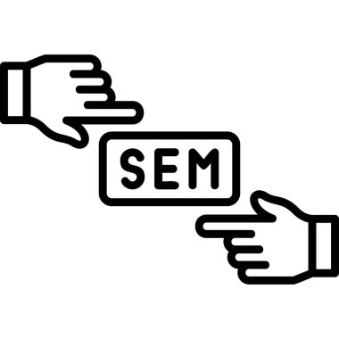 Sem dünya simgesinin vektör illüstrasyonu