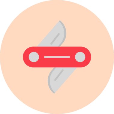 bıçak simgesi vektör illüstrasyonu