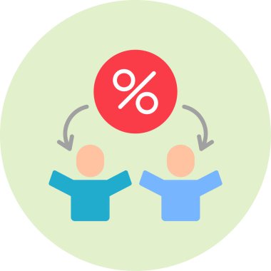 Komisyon modern simge vektör illüstrasyonu