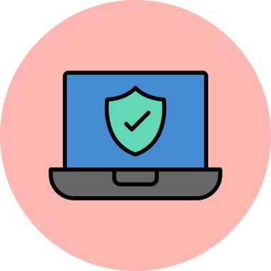 Bilgisayar. Web simgesi basit illüstrasyon