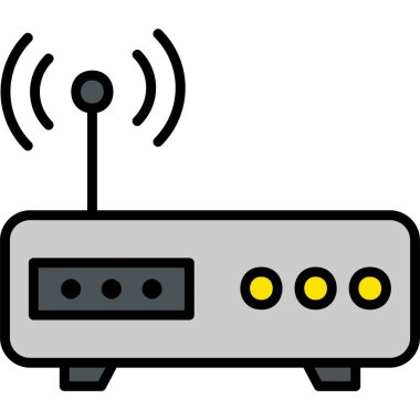 Modem. Web simgesi basit tasarım