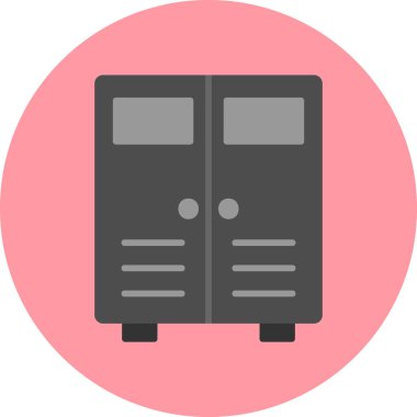 Dolaplar modern simge, vektör illüstrasyonu