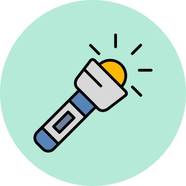flashlight icon, web simple illustration