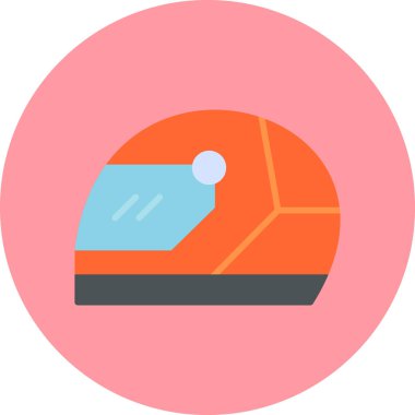 Miğfer. Web simgesi basit illüstrasyon 