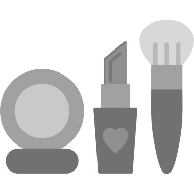 Makyaj simgesi, modern tasarım illüstrasyonu