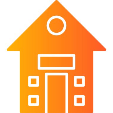 Ev. Web simgesi basit illüstrasyon