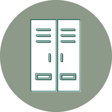 Dolapta. Web simgesi basit tasarım