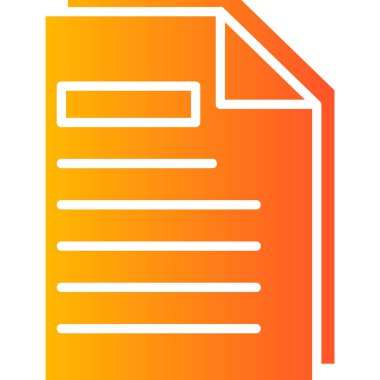 Sayfa web simgesi, vektör illüstrasyonu