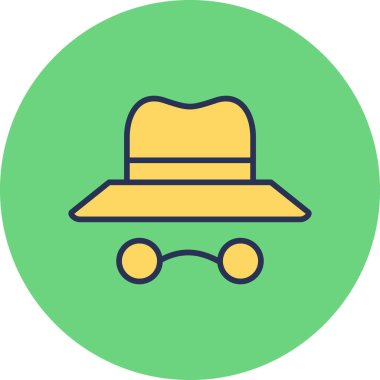 Modern Incognito simgesinin vektör çizimi