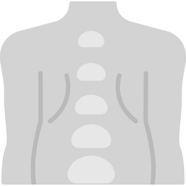Anatomi. Web simgesi basit illüstrasyon