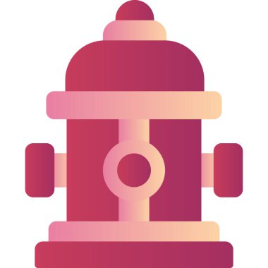 Yangın musluğu modern ikon vektör çizimi