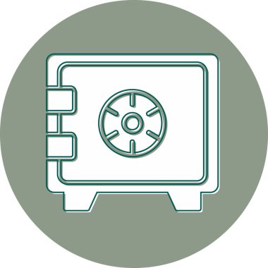 Safety Box modern vector icon illustration