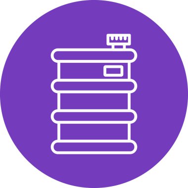 Fıçı modern simge vektör illüstrasyonu