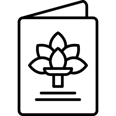 Tebrik kartı basit illüstrasyon, simge ögesi arkaplanı 