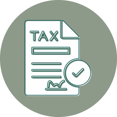 Contract icon, vector illustration simple design