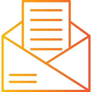 Zarf. Web simgesi basit illüstrasyon