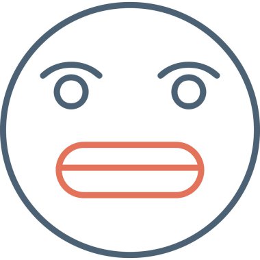 üzgün yüz ifadesi vektör simgesi