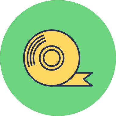 Yapıştırıcı bant modern simge, vektör illüstrasyonu