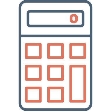 Web hesap makinesi simgesi. vektör illüstrasyonu