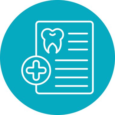 Reçete modern simge, vektör illüstrasyonu