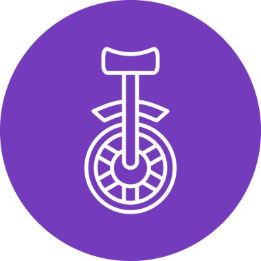 Tek tekerli ağ simgesi basit illüstrasyon