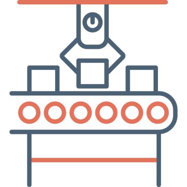 Üretim web simgesi vektör illüstrasyonu