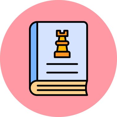 Kitap simgesi, modern tasarım illüstrasyonu