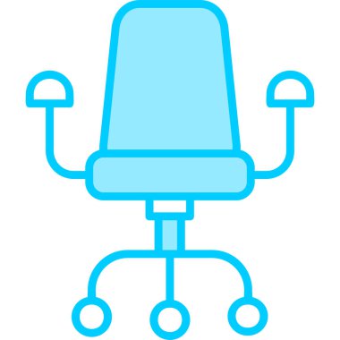 ofis koltuğu simgesi, vektör illüstrasyon tasarımı