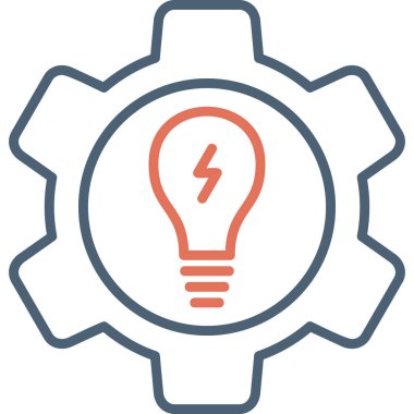 Enerji Yönetimi simgesi vektör illüstrasyonu