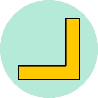 Tek bir sembol simgesinin vektör çizimi