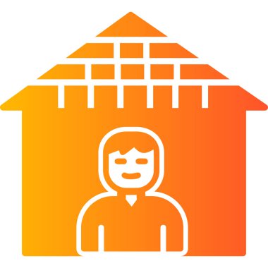 Karantina Ağ simgesi basit illüstrasyon