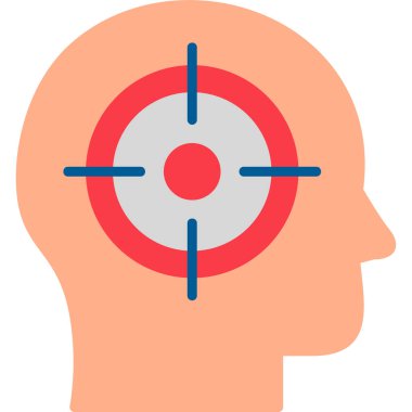 hedef simge vektör illüstrasyonu