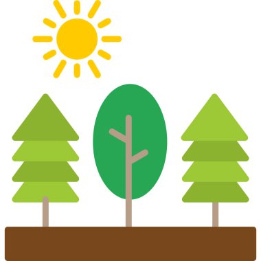 Trees icon modern vector illustration