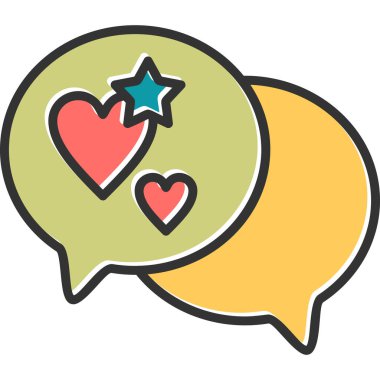 konuşma kabarcığı vektör çizimi