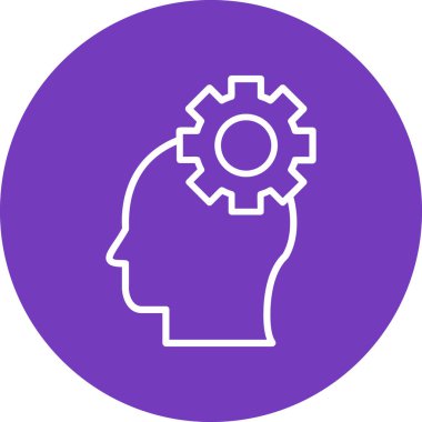 Yaratıcı süreç modern simge vektör illüstrasyonu