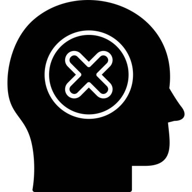 Güvensiz modern simge, vektör çizimi