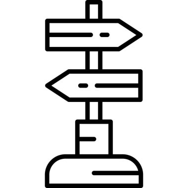 Sign Post  icon vector illustration