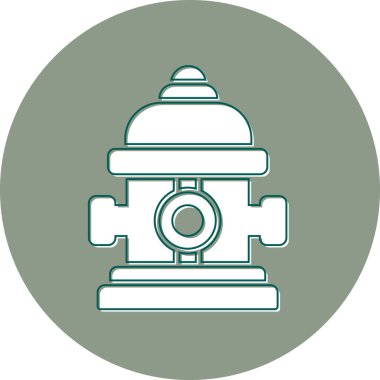 Yangın musluğu modern ikon vektör çizimi