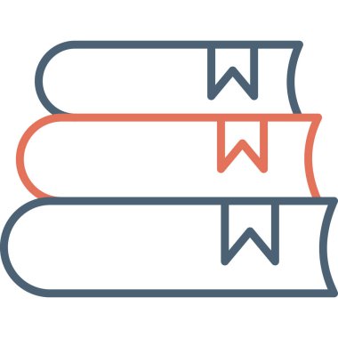 Kitap simgesi, modern tasarım illüstrasyonu