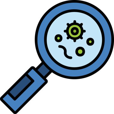 Denetim vektörü düz renk simgesi