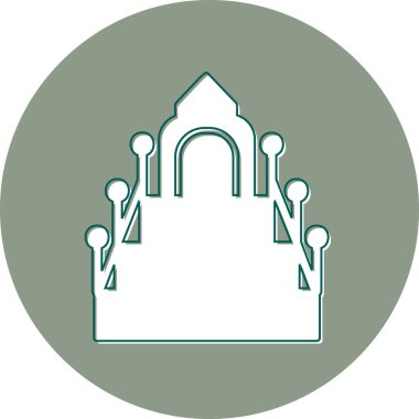 Minbar modern simgesi, vektör illüstrasyonu