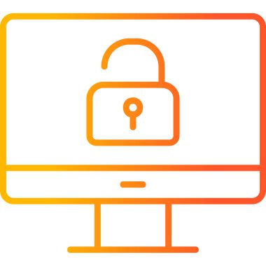 Güvenli olmayan düz vektör simgesi